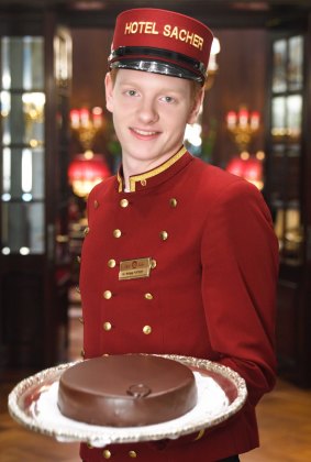 The true sacher-torte is available only at Vienna's Hotel Sacher.