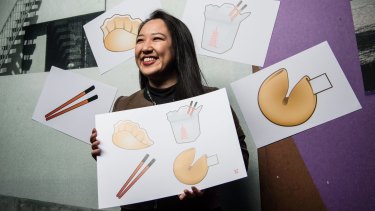 Graphic artist Yiying Lu, whose four new emoji designs will soon be released on mobile devices worldwide. 