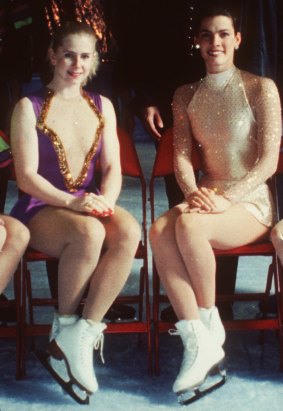 Tonya Harding (left) and Nancy Kerrigan.
