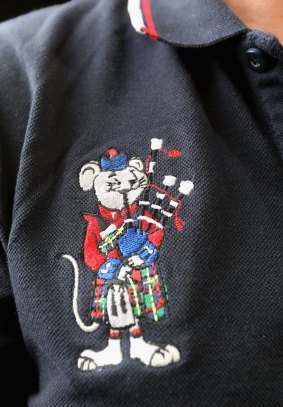 The logo of the Rats of Tobruk Memorial Pipes and Drums.