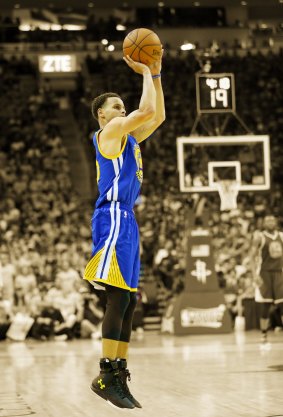 A work of art: Steph Curry's shooting form.
