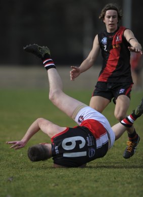 Ainslie's Hayden Armstrong kicked 10 goals against his old club Eastlake.
