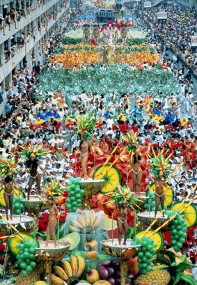 The School of Samba parade in Rio.