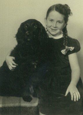 A scar remains: Liz Byrski aged six in 1950.