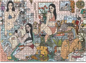 A Kardashian jigsaw is among the unusual and creative 1000-piece puzzles from Journey of Something.
