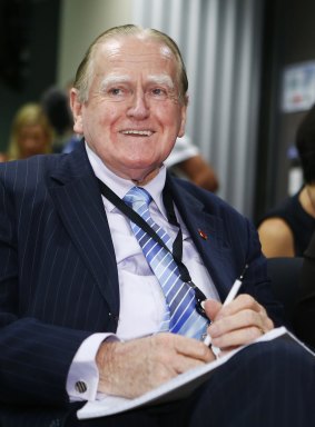  Fred Nile at the Legislative Council ballot draw on March 12.
