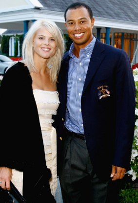 Tiger Woods with Elin Nordegren in 2006.