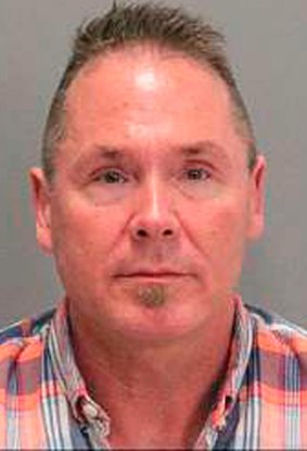 Michael Kellar, 56, was arrested by police when the plane landed.
