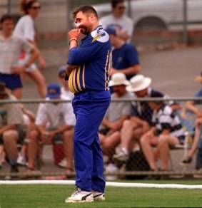 Merv Hughes ponders life while at the Canberra Comets.