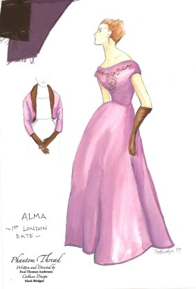 A gown designed for Alma in <i>Phantom Thread</i>.