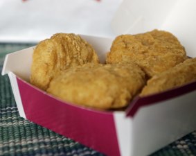 Antibiotics with that?: McDonald's Chicken McNuggets.