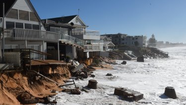 Collaroy's beach front houses were among those hardest hit by this year's big storm.