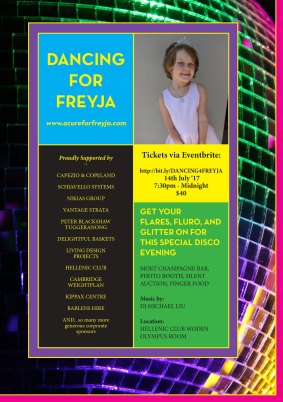 A fantastic night organised by some caring mums is being held  to raise funds for Freyja Christiansen.