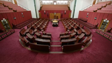 The Senate chamber in Canberra's Parliament House. Senate voting has changed this election.
