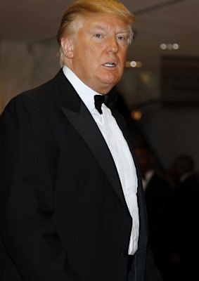 Donald Trump arrives for the White House Correspondents' Association Dinner on April 30, 2011.