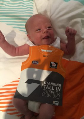 Lenny John Talbot, potentially the GWS Giants' youngest member ever.