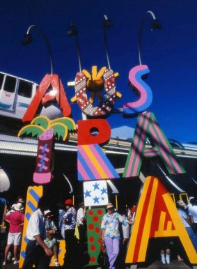The Australia sign at World Expo '88.