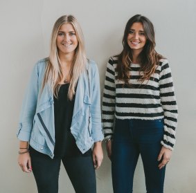 Melany McBride and Amy Parfett had 'nothing to lose' when they started WedShed in their 20s. 