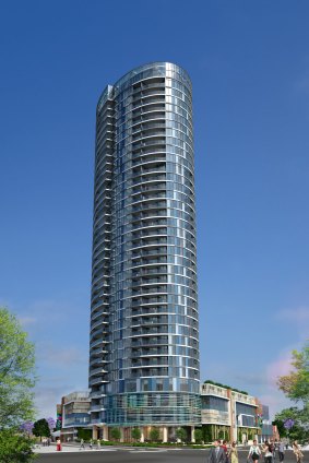 Renders of Finbar's Civic Heart mixed-use development, South Perth
