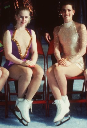 Rivals on ice: The real Tonya Harding (left) and Nancy Kerrigan.