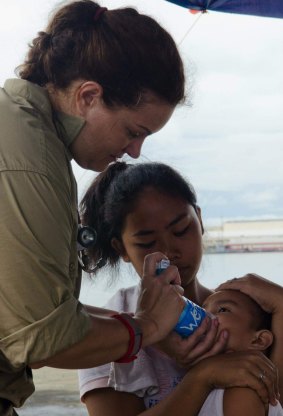 A paramedic and emergency nurse, Ms Zohas also volunteered in the Philippines in the wake of Tyhoon Haiyan in November 2013.