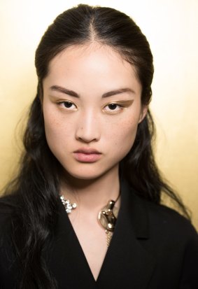 Peter Philips' gold winged eyeliner for Dior.
