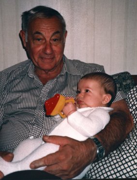 Jock Levy with grandchild Michael.
