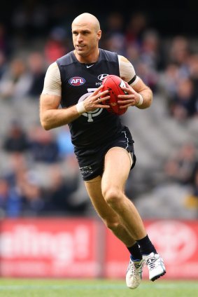 Chris Judd in action for the Blues.