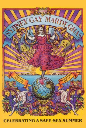 David McDiarmid's 1988 Mardi Gras poster.