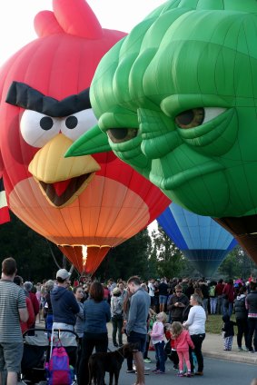 The weekend is the last chance to check out the Angry Birds and Yoda balloons, among many more at the Canberra Balloon Spectacular.
