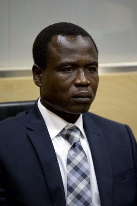 Dominic Ongwen in court in The Hague.