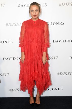 Tessa James arrives for the David Jones Spring Summer 2017 collection launch in Sydney on Wednesday, August 9, 2017.