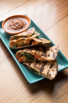 Fonda's sweet potato quesadillas.