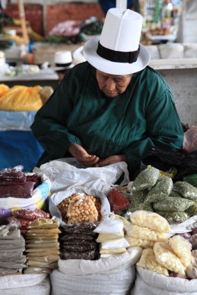 Markets are one of the best places to see the wide variety of hats.
