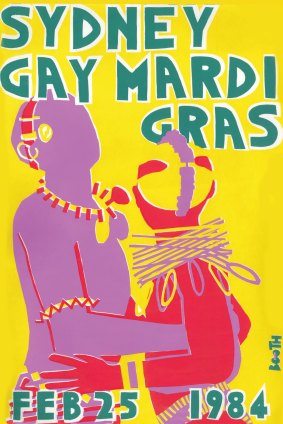 Allan Booth's 1984 Mardi Gras poster.