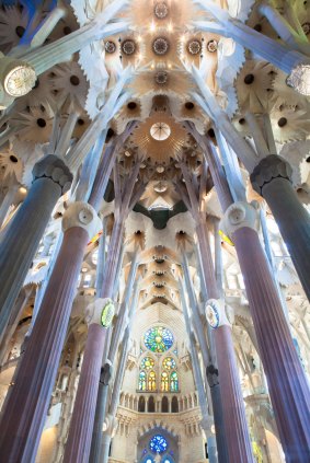 Gaudí’s Sagrada Família church is still under construction.