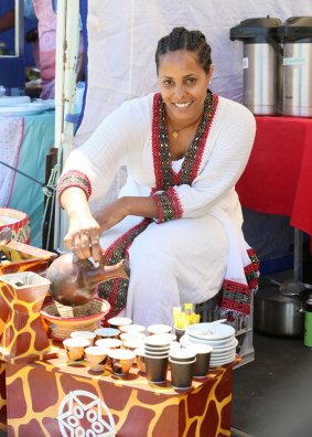 Eritrean coffee was just one of many cultural delicacies on offer at WelcomeFest 2016.