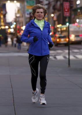 Me time: Julie Bishop on a New York jog.