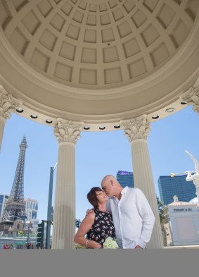 The couple were married at Caesar's Palace in July.