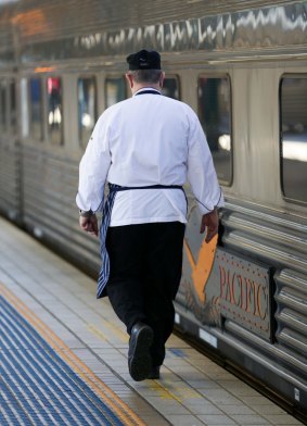 The chef is responsible for feeding passengers travelling between Darwin and Adelaide on The Ghan.
