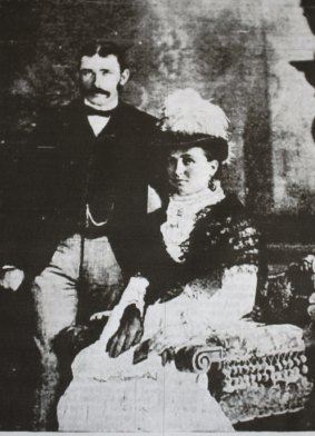 Murky truth: Louisa Collins and her second husband, Michael Collins. 