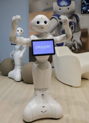 Pepper the robot, developed by Softbank Robotics, which hopes social robots will soon be a common sight in households.
