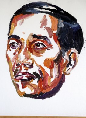 Myuran Sukumaran's portrait of Indonesian President Joko Widodo.