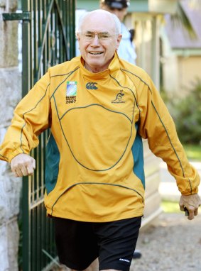 John Howard's sporting passion was on display every morning. 