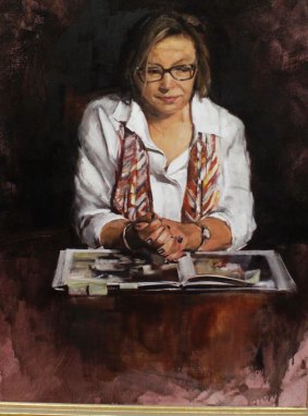 Rosie Batty by Fiona Bilbrough at the Hidden Faces exhibition at the Hilton Melbourne in South Wharf.