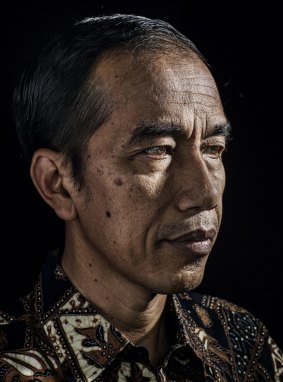 Adam Ferguson's photographic portrait of Indonesian President Joko Widodo.