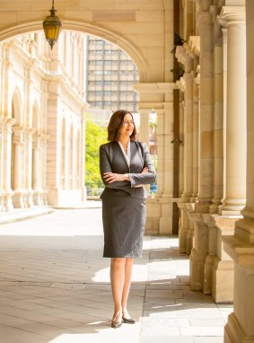 Palaszczuk, photographed at Parliament House in Brisbane.
