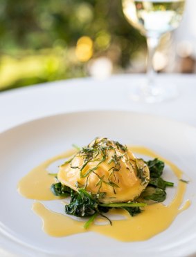 Lobster raviolo, part of the five-course Rick Stein at Bannisters 10th anniversary menu.
