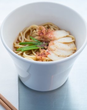 Cup o' noodles with abalone.