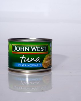 John West tuna is one of the brands owned by food company Simplot, which is unhappy about the 1.5 per cent cut to R&D tax concessions.